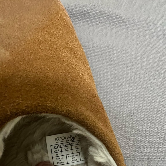 KOOLABURRA by UGG Women’s “SONELE” Slippers Size 9 worn 1 time Chestnut EUC - Picture 4 of 6